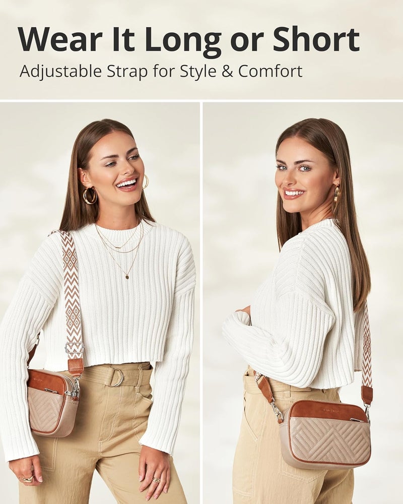 Vantamo Crossbody Bags For Women with Anti-Pickpocket Clip, Premium Purses for Women, Adjustable Strap Handbags & Gift Box - Image 4